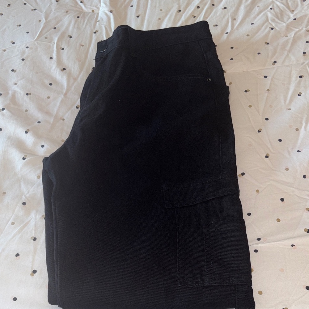 SHEIN Men's Straight Black Jeans